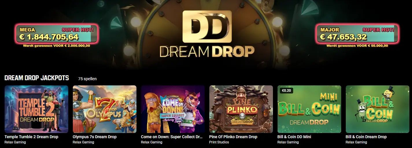 Overzicht van de UNIBET CASINO
