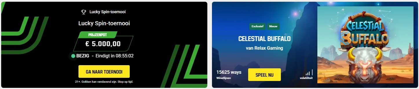 Bonusaanbiedingen UNIBET CASINO
