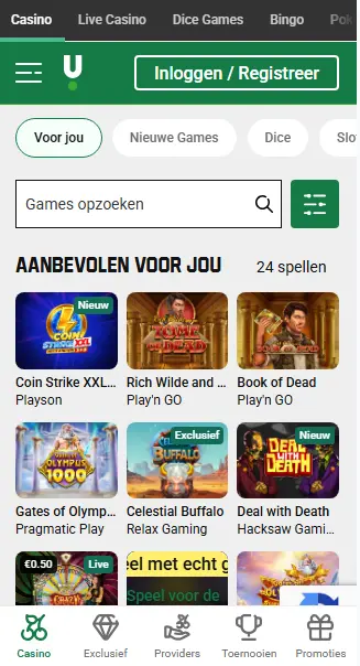 Mobiel casino UNIBET CASINO
