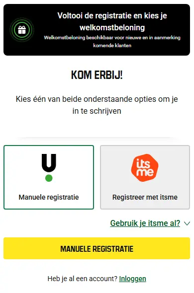 Inlogmethoden UNIBET CASINO
