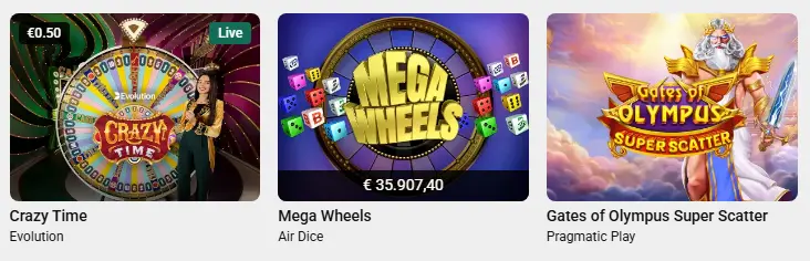 Vergelijking van UNIBET CASINO